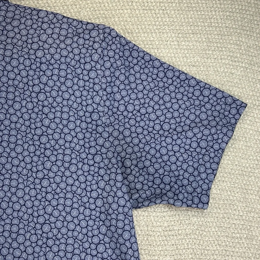 Peter Millar Polo Shirt Mens XL Blue Runner Performance Jersey Summer Comfort - Picture 10 of 16